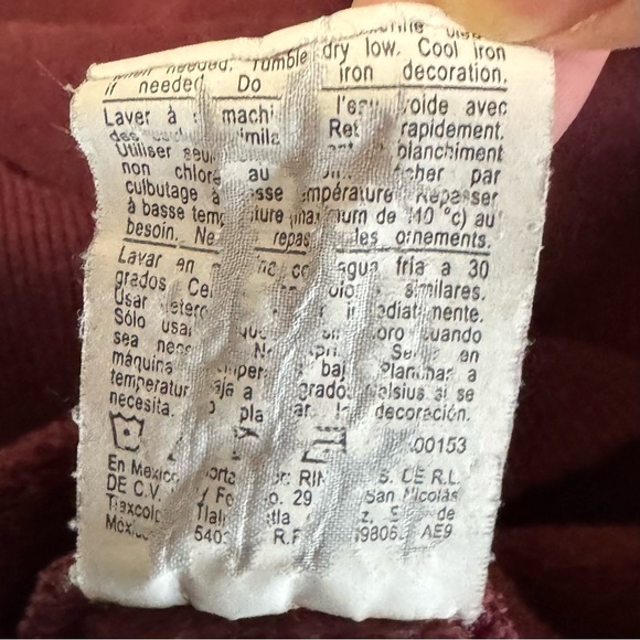 Champion Sweatshirt Men's Size XL Maroon Crew Neck Fleece Lined 50/50 Pullover - Picture 8 of 8